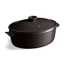 Cocotte ovale 6 L Fusain