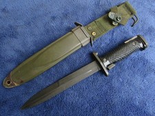 COLTELLO FUCILE ORIGINALE VINTAGE US GARAND BAIONETTA E FODERO PRODOTTO DA KIFFE JAPAN