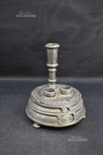 Calamaio Calendario In Peltro Prima Metà XIX Secolo