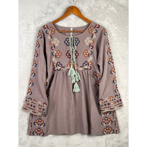 Abito donna boho ricamato