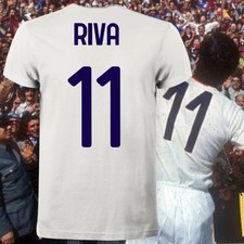 T-SHIRT CAGLIARI FANS CASTEDDU GIGI RIVA 11 SCUDETTO RETRÒ FOOTBALL ULTRAS