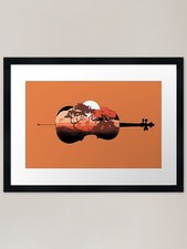 Violoncello paesaggio africano
