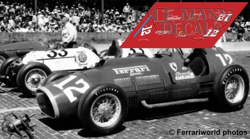 Decals ferrari 375 - ferrari,