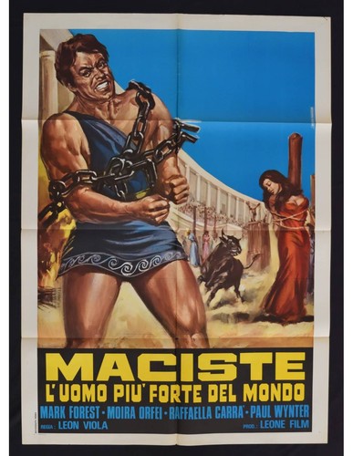 Manifesto maciste uomo piu - manifesto, l'uomo