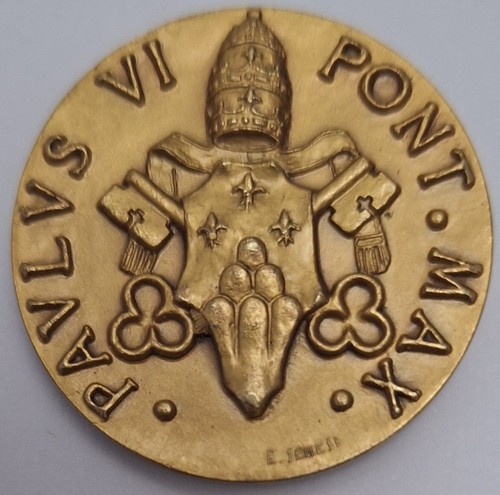 Medaglia vaticana ottone - ottone, paolo