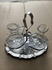 Oliera Acciaio Vetro Set Porta