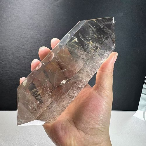 720g quarzo fumè rutilato - quarzo,