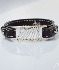 Bracciale cinturino in vera