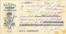 Assegno bancario N.G. ANTOLA