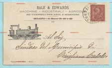 cartolina commerciale BALE & EDWARDS - Milano - Macchine Industriali Agricole