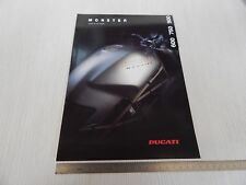 brochure originale Ducati M 900 750 600 Monster e Special edition 3 pag depliant