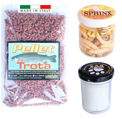 Kit esche trota - kit, pellet