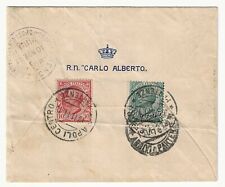 Regno d'Italia - Mendoza/Piroscafo Postale al retro di busta R. N. Carlo Alberto