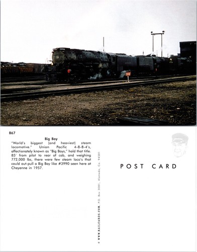 Cartolina locomotiva vapore - cartolina,