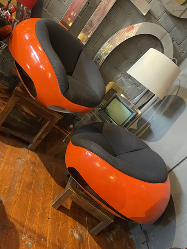Coppia poltrone space age - poltrone,