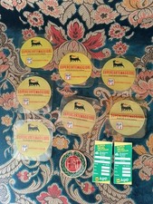 Automobili - LOTTO DI 10 ADESIVI SUPERCORTEMAGGIORE AGIP & FIAT - ANNI 50-60