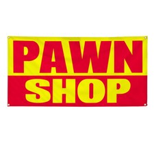 Striscione in vinile più misure negozio di pegni stampa pubblicitaria all'aperto un business