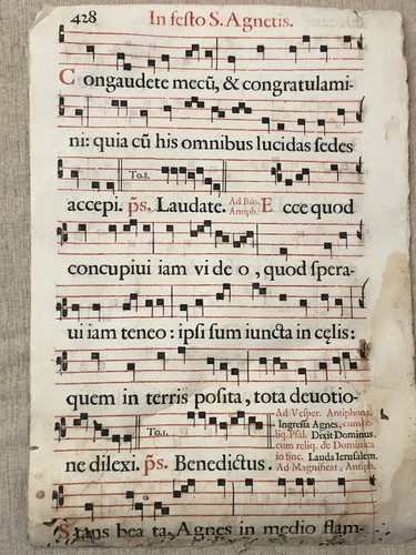 Foglio antifonario musica - antifonario,