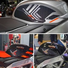 Adesivi 3D Protezioni Laterali serbatoio moto compatibili con Aprilia Tuono V4