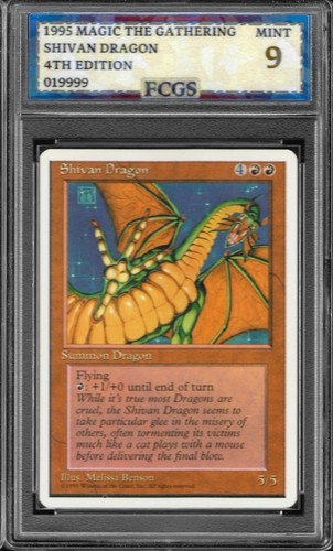 Mtg shivan dragon 1995 - mtg,