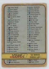 1972-73 O-Pee-Chee Checklist