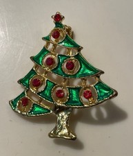 Spilla gioiello albero di Natale