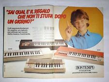 BONTEMPI PIANOLA TASTIERA ORGANO Pubblicità Advertising Werbung Publicitè 1983