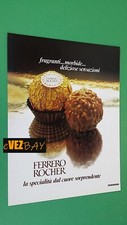 Pubblicità 1986 - FERRERO Rocher cioccolatini - Advertising clipping Pubblicité
