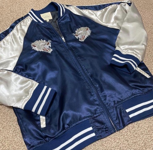 Giacca sukajan blu tigre stile - sukajan,
