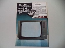 advertising Pubblicità 1979 99 CANALI PHILCO TV