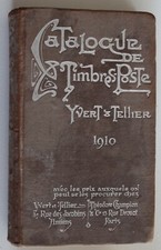 1910 CATALOGO MONDIALE FRANCOBOLLI YVERT & TELLIER+TAVOLO FILIGRANE-ck113