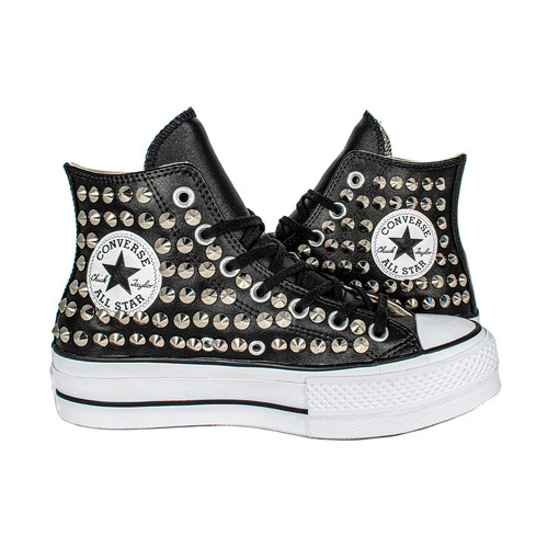 Converse platform pelle - platform, nera