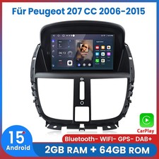 Per Peugeot 207 CC 2006-2015
