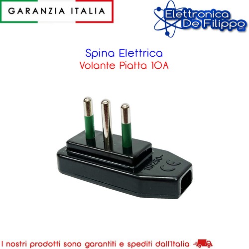 Spina elettrica volante - elettrica, piatta