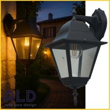 lanterna esterno rustico applique classico da muro in alluminio lampada e27  GN