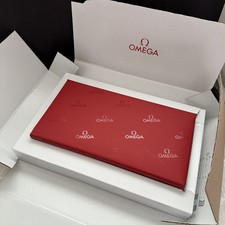 ORIGINALE OMEGA ROSSO WATCH BOX / CUSTODIA DA VIAGGIO / SCATOLA DI IMMAGAZZINAGGIO / CUSTODIA CON CERNIERA