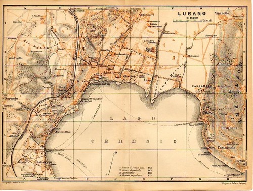 Stampa antica lugano - lugano, ticino