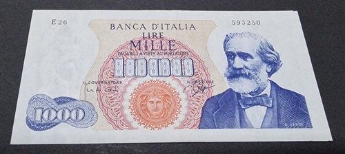Rara mille 1000 lire verdi - mille,