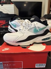 2017 2018 OG Nike Air Max 93 White Dusty Cactus taglia 10,5 scarpe uomo vintage