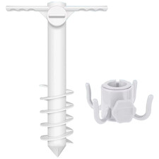 3/5 Inserti Spin Spina per Ombrello a Spirale Con Gancio Coclea a Punta Supporto