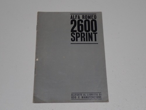 Alfa romeo 2600 sprint - alfa,