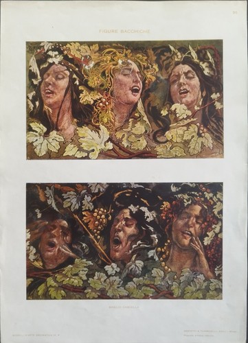 Antica stampa colori - colori, 1900