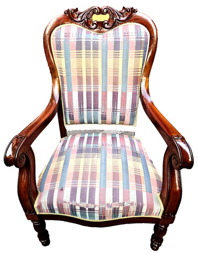 Poltrona mogano napoleone iii - mogano,