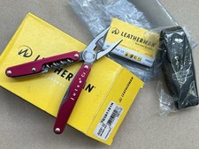 Succo LEATHERMAN C2 Rosso Inferno + Fodero Premium, Nuovo Vecchio Stock, Riprovato.