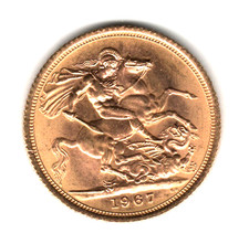 MONETA  ORO  STERLINA  regina
