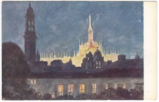 MILANO - IL DUOMO DA S. BARBARA - PITTORE G. MORANDI - F.TO P. -30428-