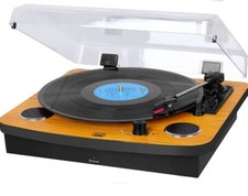 Trevi TT 1022 BT Giradischi Stereo 33 45 78 Giri Bluetooth Legno Vintage Piatto