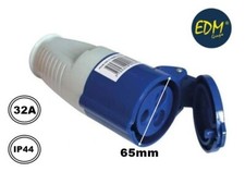 PRESA INDUSTRIALE FEMMINA CEE BLU MONOFASE X CAVO ELETTRICO 32A PROTEZIONE IP44