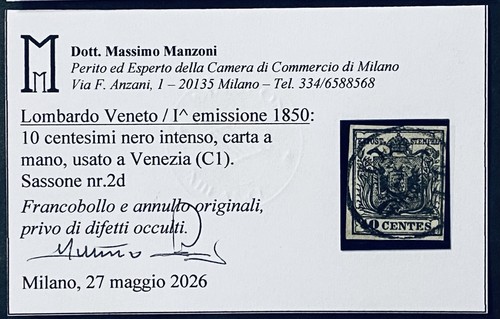 Lombardo veneto cent nero - lombardo,