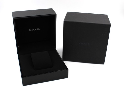 Chanel box orologi - pelle, nera